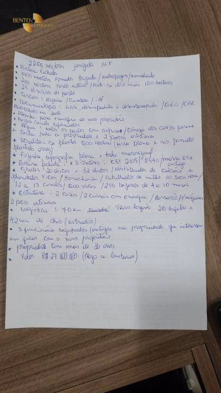 Farm of 5.599 acres in Jangada, MT, Brazil