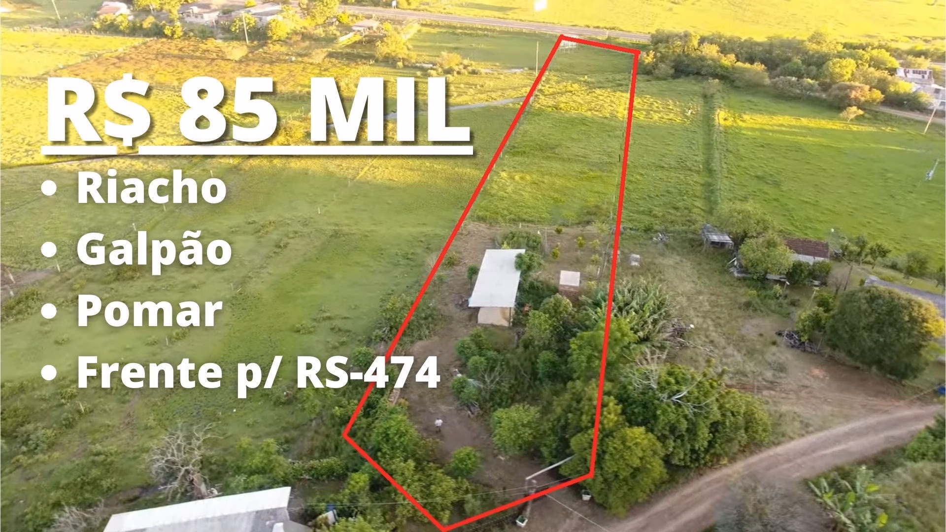 Chácara de 4.000 m² em Santo Antônio da Patrulha, RS