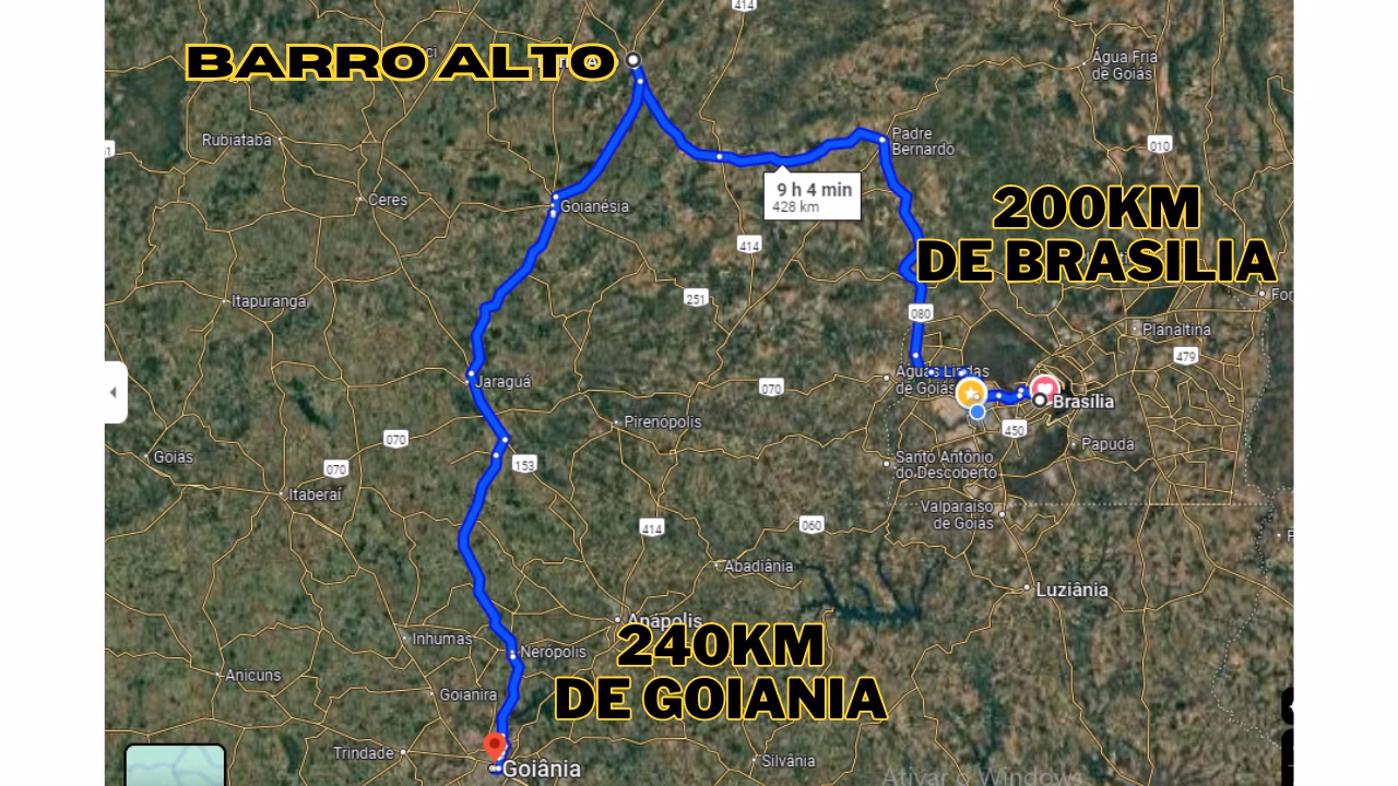 Fazenda de 2.420 ha em Barro Alto, GO