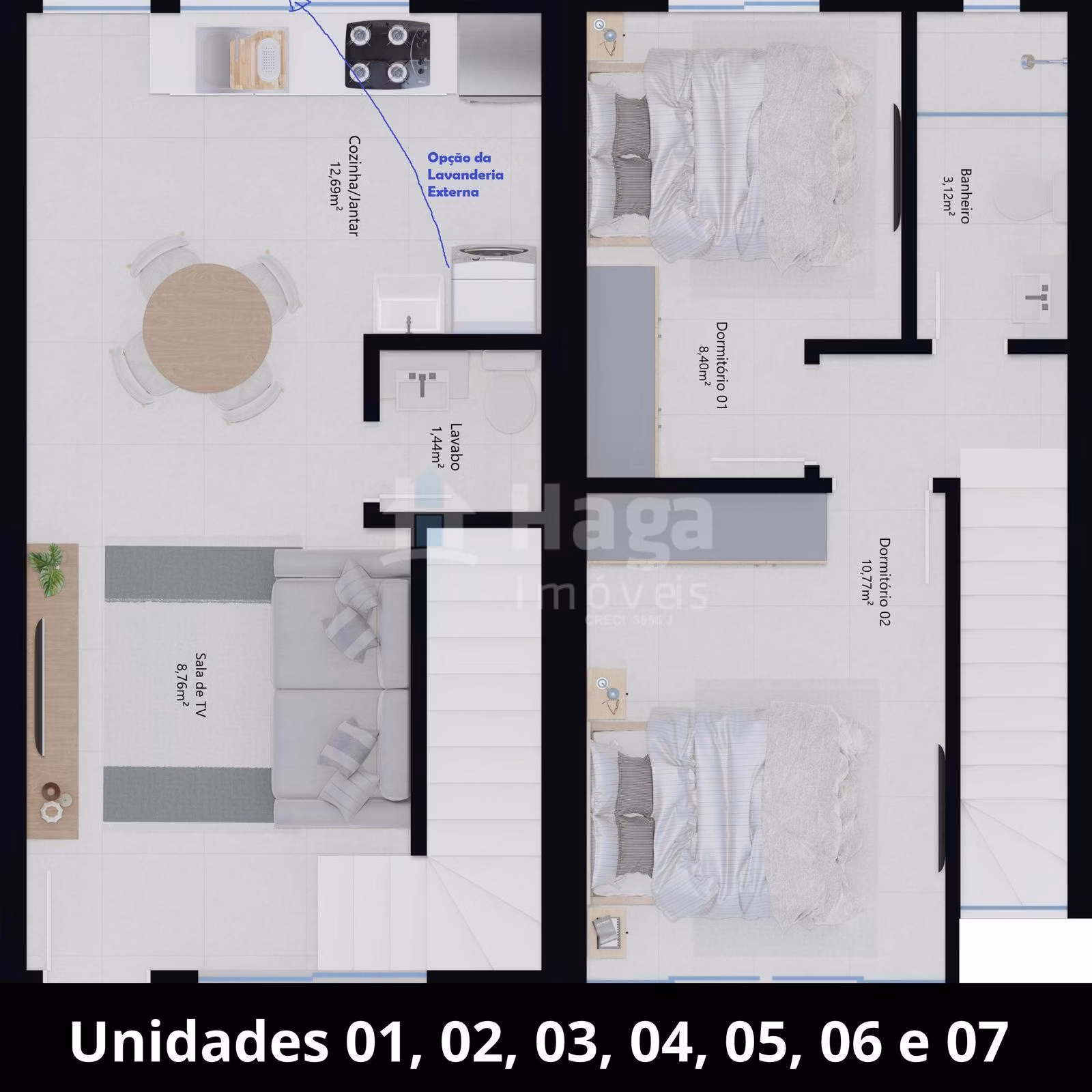 Casa de 64 m² em Brusque, SC