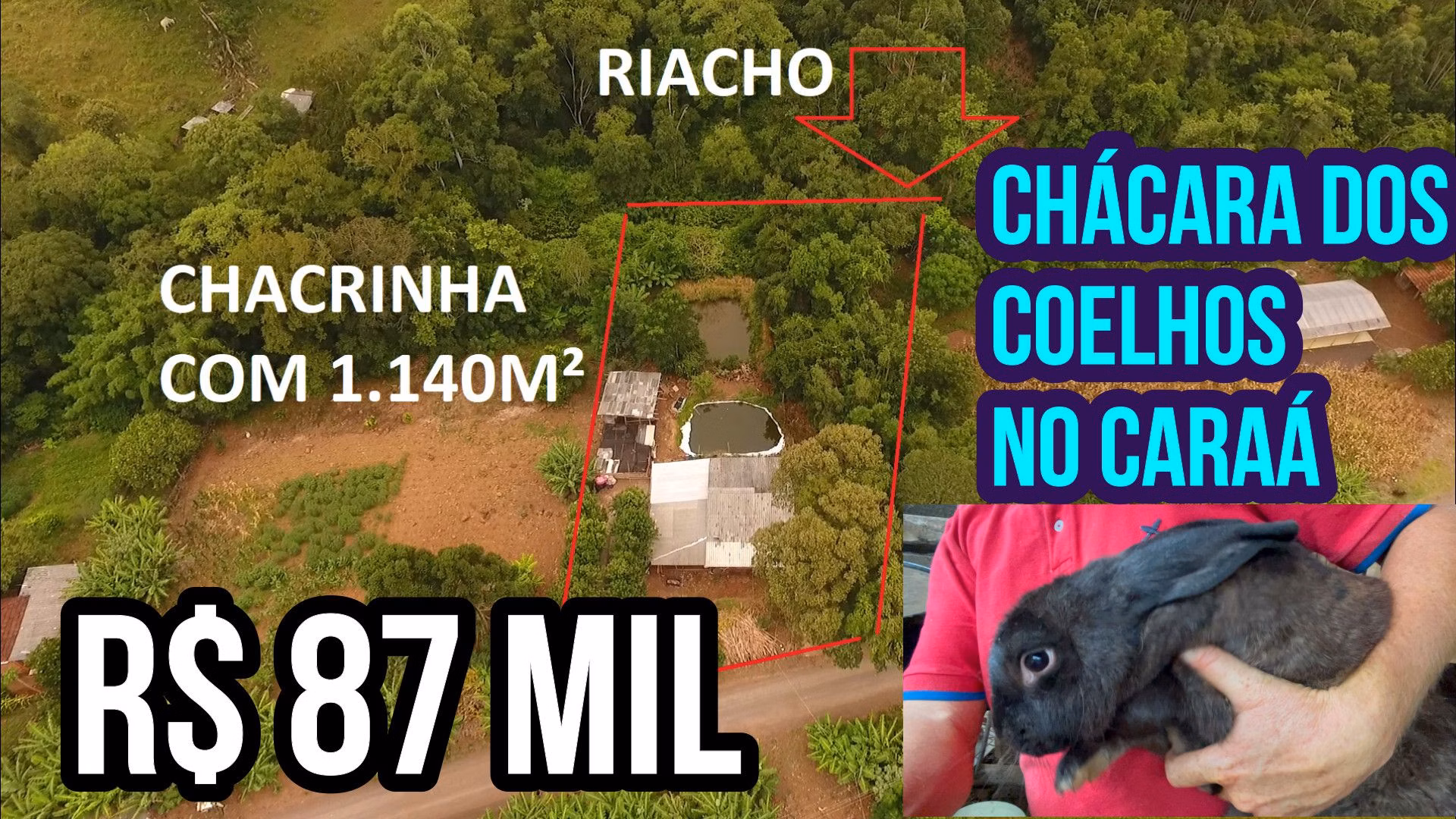Chácara de 2.000 m² em Caraá, RS