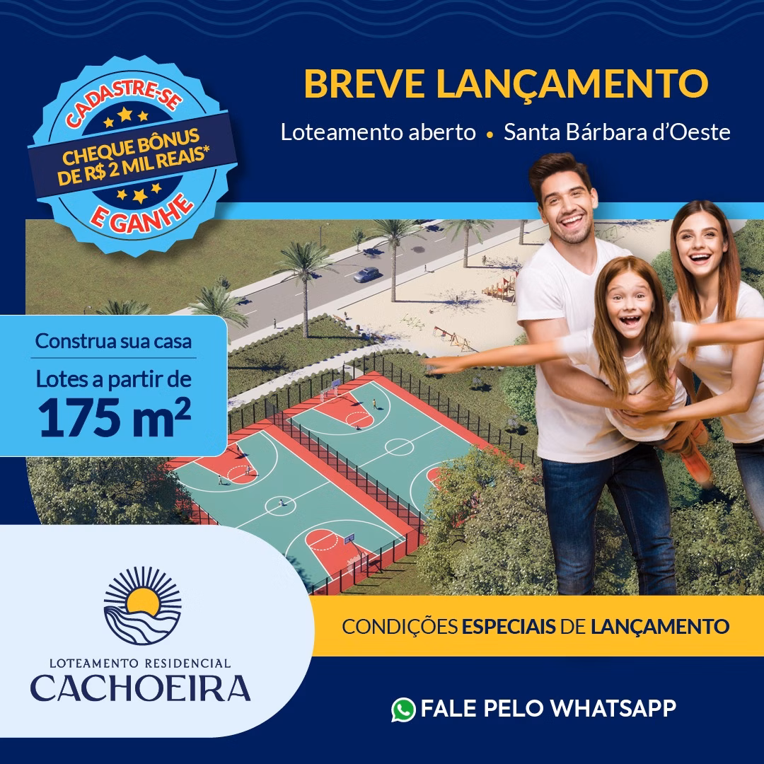 Terreno de 175 m² em Santa Bárbara d'Oeste, SP