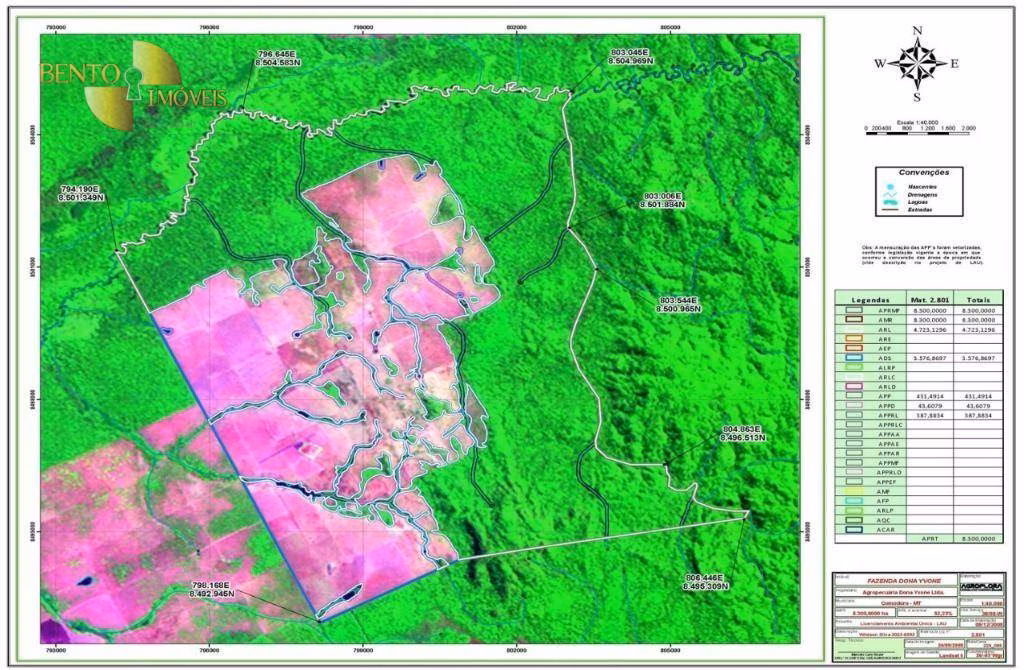 Fazenda de 8.300 ha em Comodoro, MT