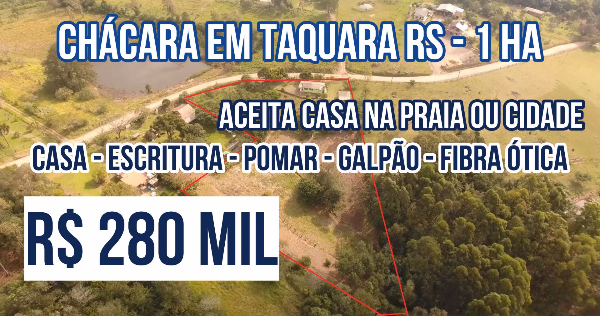 Country home of 3 acres in Taquara, RS, Brazil