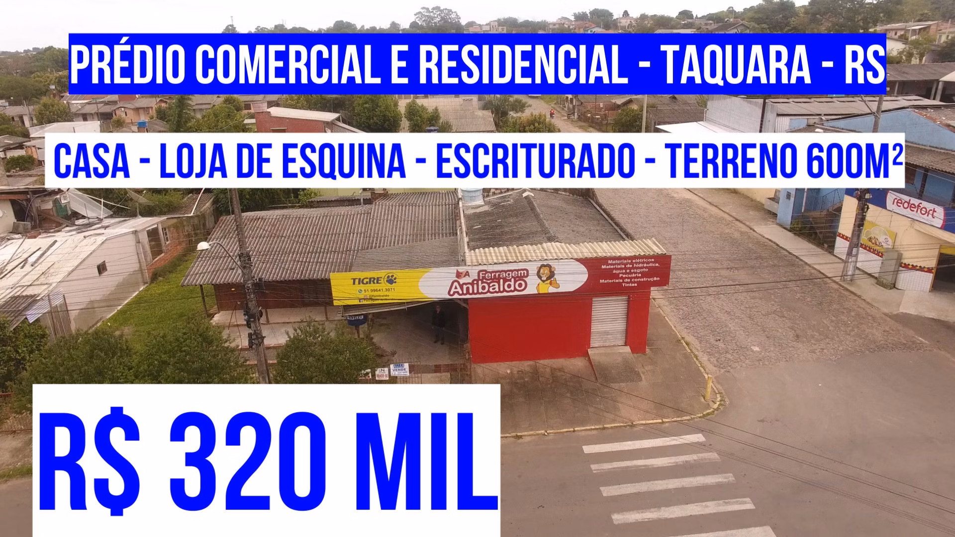 Terreno de 600 m² em Taquara, RS