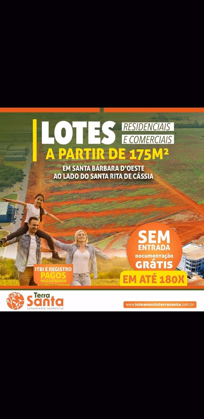 Terreno de 175 m² em Santa Bárbara d'Oeste, SP