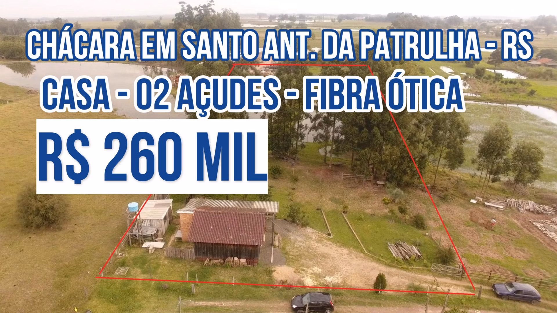 Chácara de 6.800 m² em Santo Antônio da Patrulha, RS