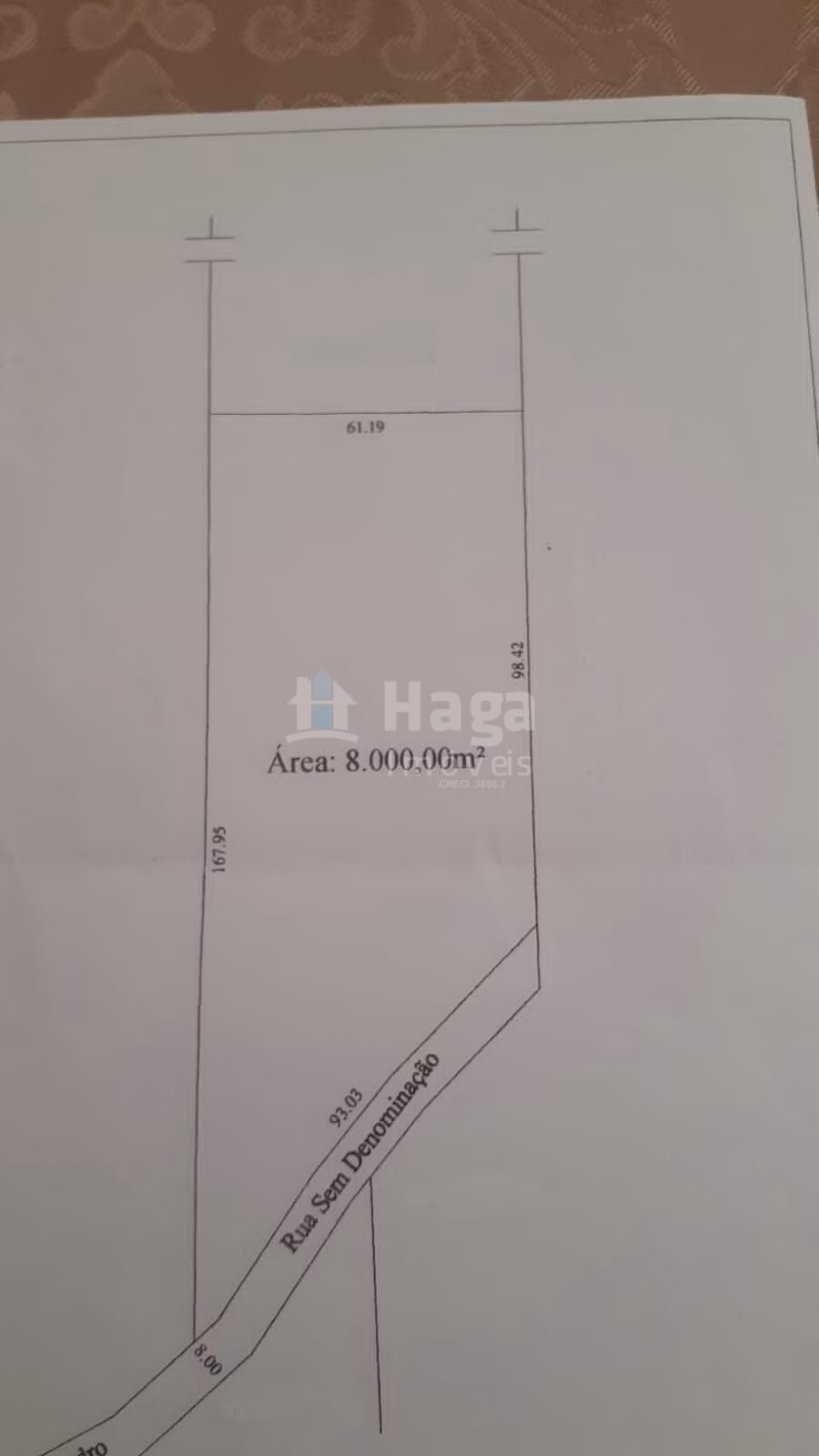 Terreno de 8.000 m² em Brusque, SC