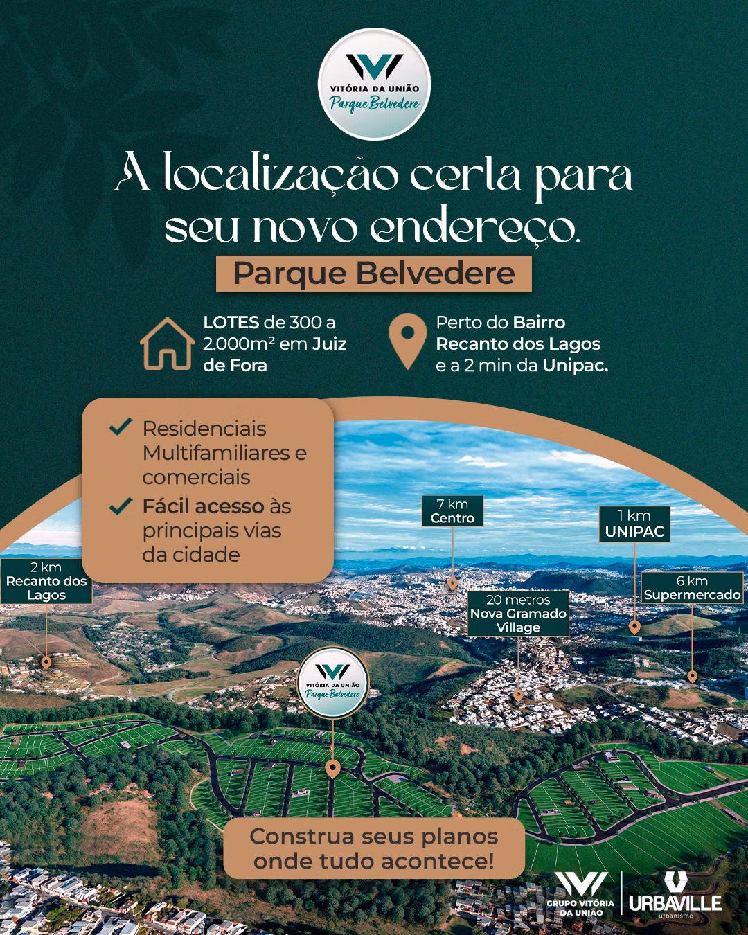 Plot of 300 m² in Juiz de Fora, MG, Brazil