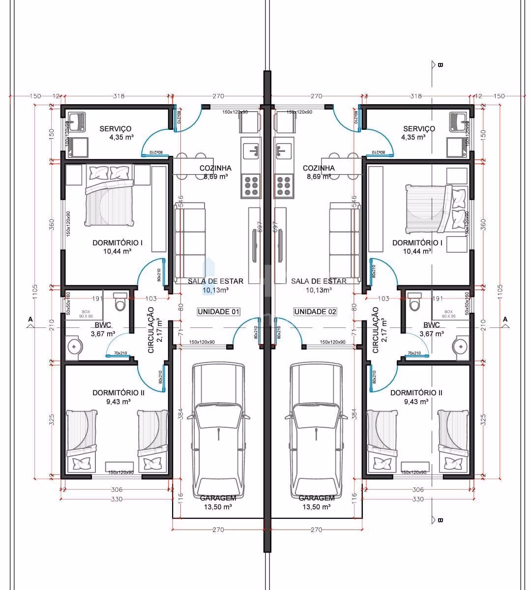 House of 70 m² in Brusque, SC, Brazil