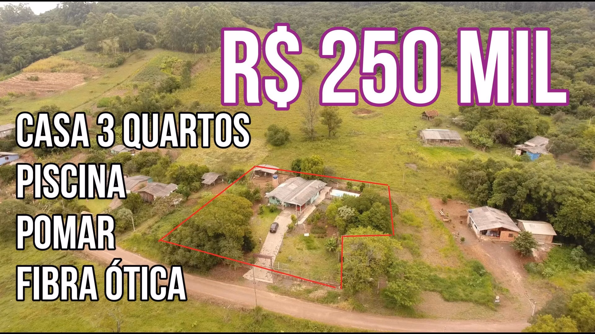 Country home of 1,900 m² in Caraá, RS, Brazil