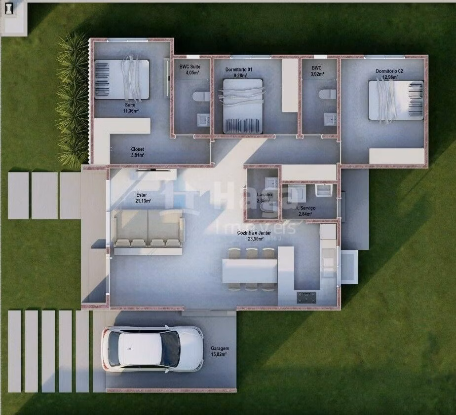 Casa de 123 m² em Guabiruba, SC