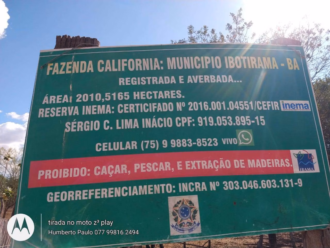 Fazenda de 2.010 ha em Ibotirama, BA