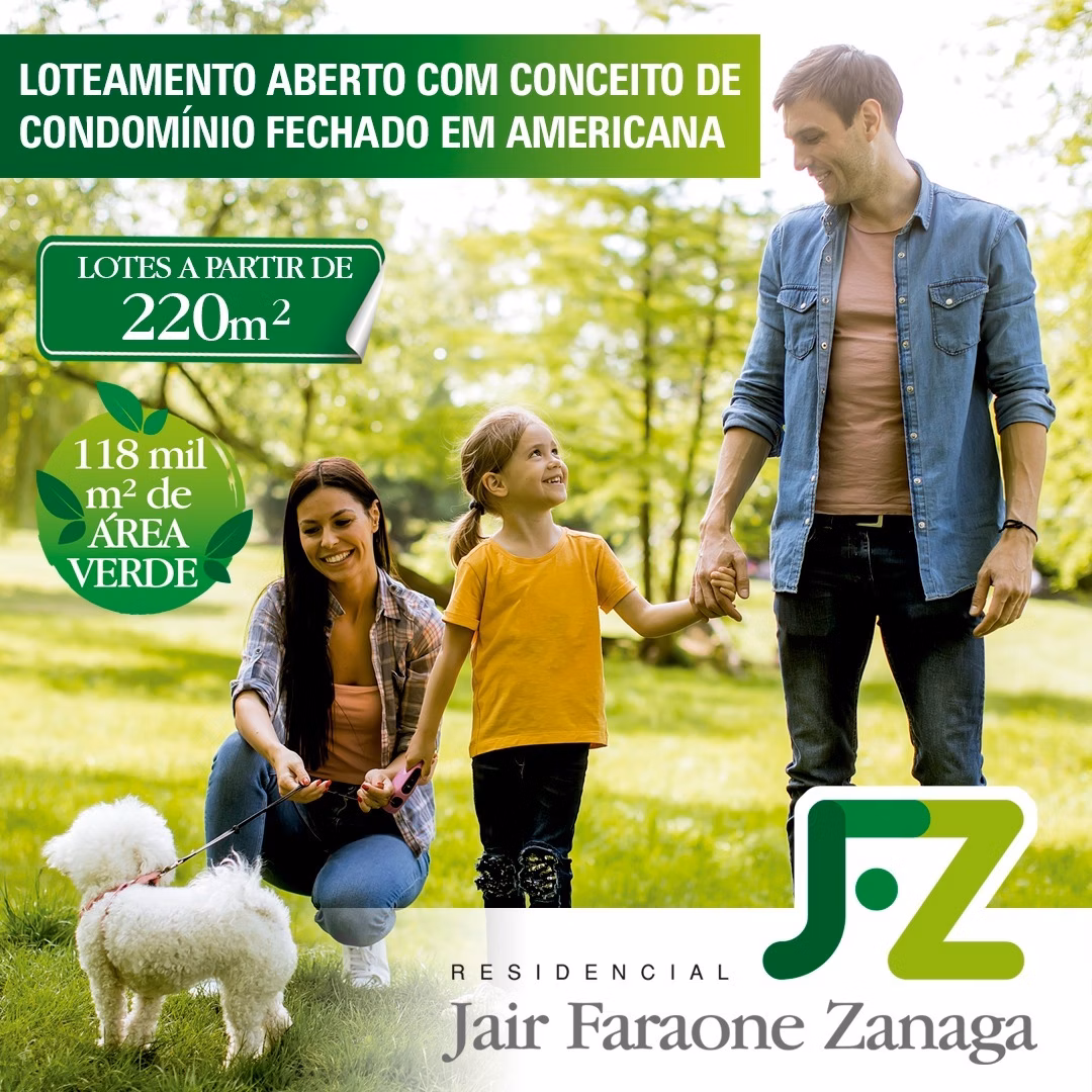 Terreno de 220 m² em Americana, SP