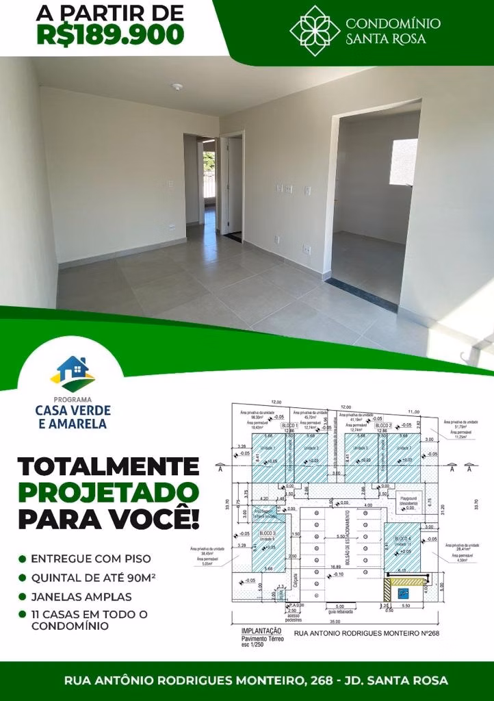 Casa de 90 m² em Campinas, SP