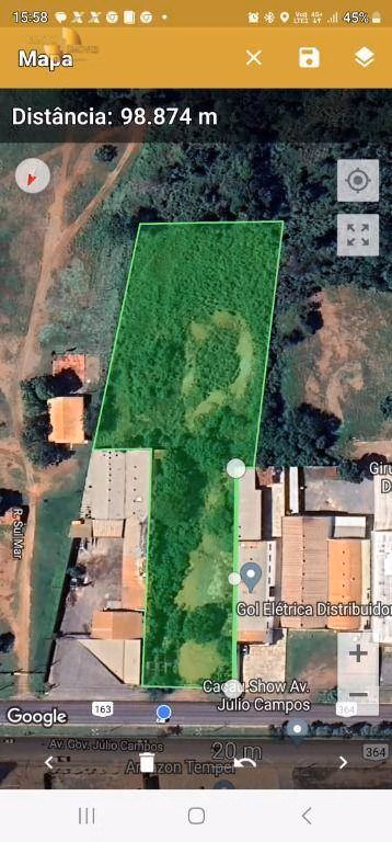 Terreno de 1 ha em Várzea Grande, MT