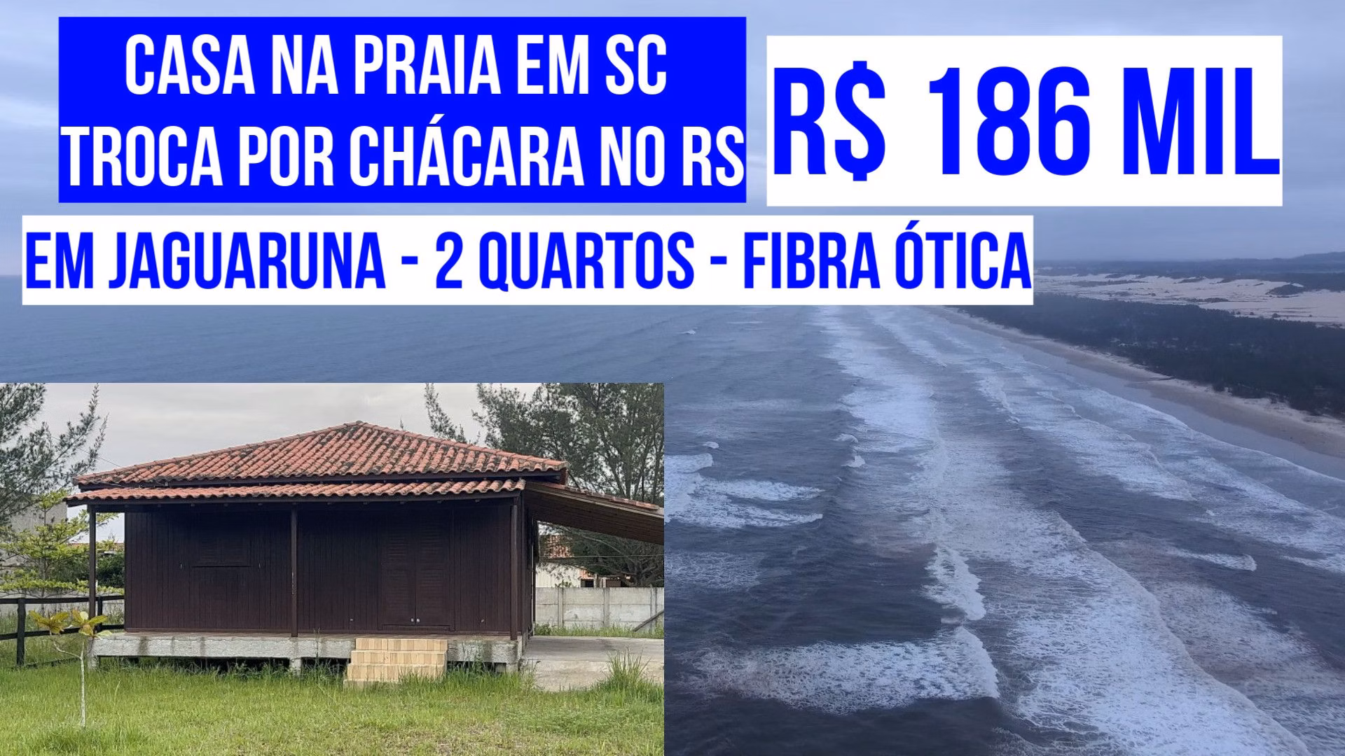 Chácara de 300 m² em Jaguaruna, SC