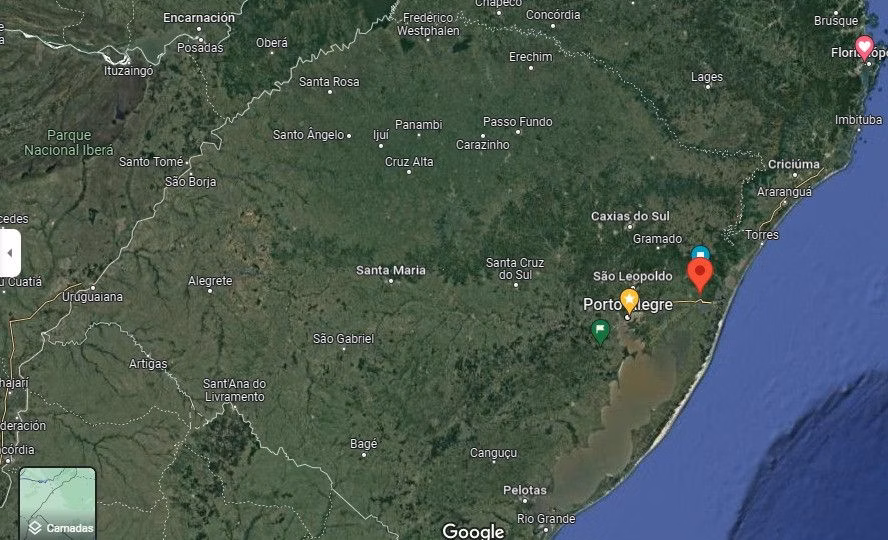 Plot of 3,478 m² in Caraá, RS, Brazil