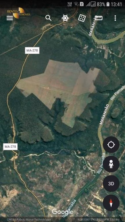 Fazenda de 910 ha em São Francisco do Maranhão, MA