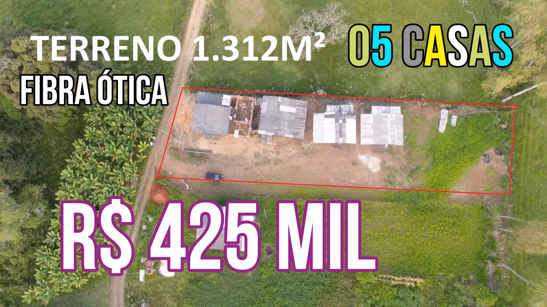 Plot of 1,312 m² in Três Cachoeiras, RS, Brazil